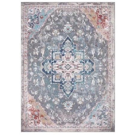 Concard Global Trading 73067 8 X 11 Ft. Tabriz Medallion Area Rug; Gray